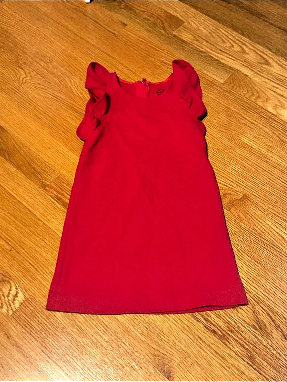 Vineyard Vines Maxine Ponte Dress Girls' Red Size 5